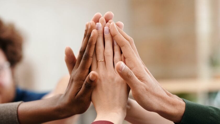 CPTSD Online support group, image of holding hands